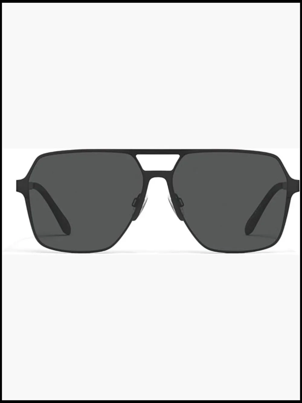 QUAY Oversized Aviator Sunglasses UV Protected Metal Frame